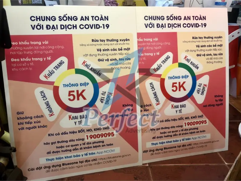 Các loại bảng thông báo formex phổ biến trên thị trường