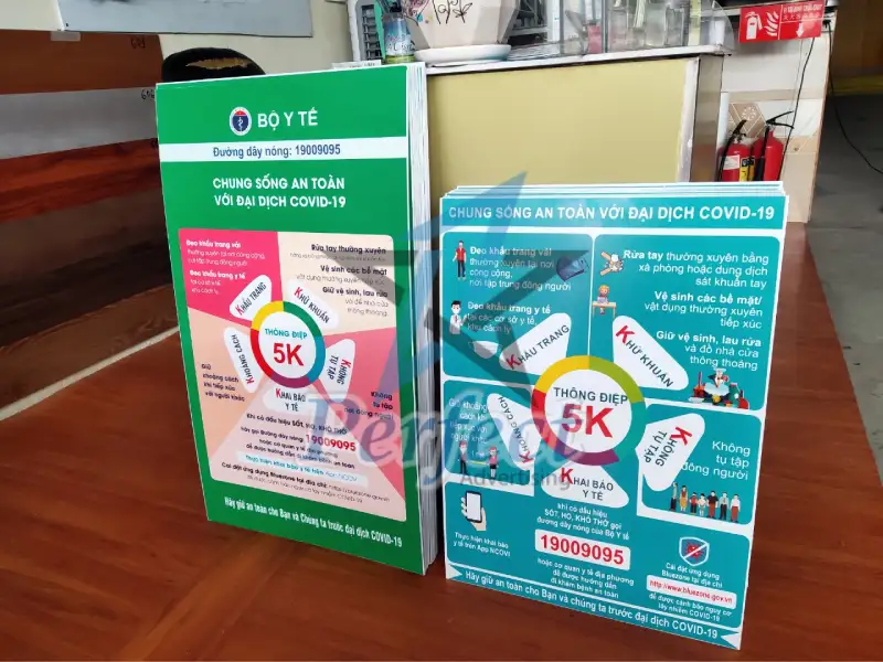 Mẫu bảng thông báo formex dán tường