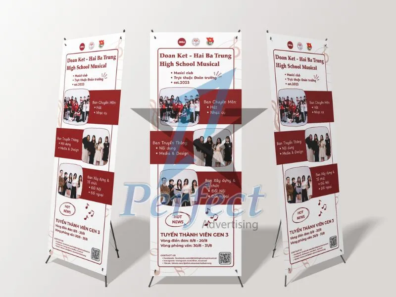 Các loại standee sự kiện phổ biến trên thị trường
