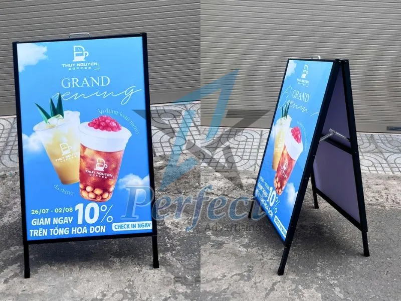 standee ngoài trời đẹp mắt