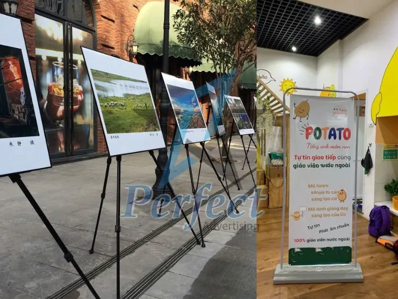 standee sự kiện trong trưng bày