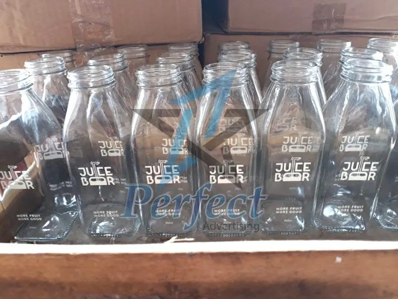 Các bước thực hiện dịch vụ in UV trên chai thủy tinh