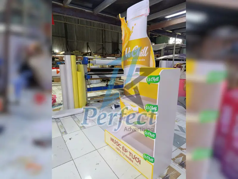 Kệ Trưng Bày Nước Ép Bằng Formex – Vị Chill