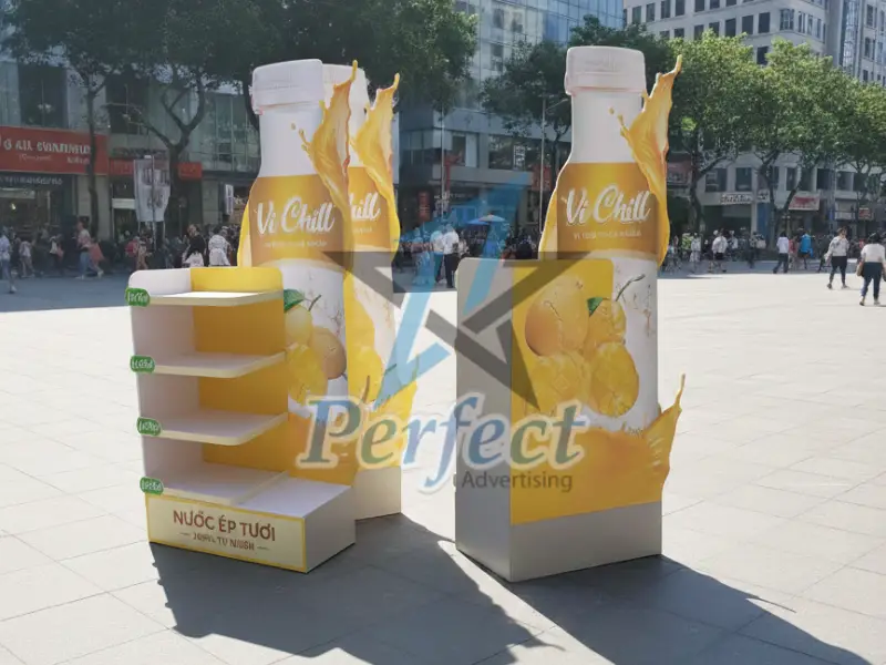 Kệ Trưng Bày Nước Ép Bằng Formex – Vị Chill