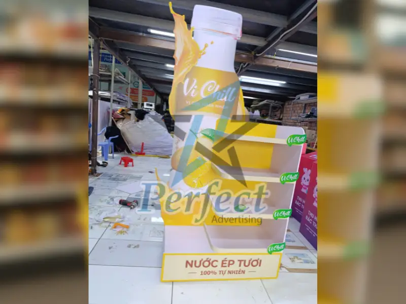 Kệ Trưng Bày Nước Ép Bằng Formex – Vị Chill