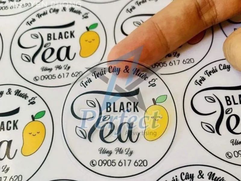 Một số mẫu in tem nhãn decal đẹp, ấn tượng