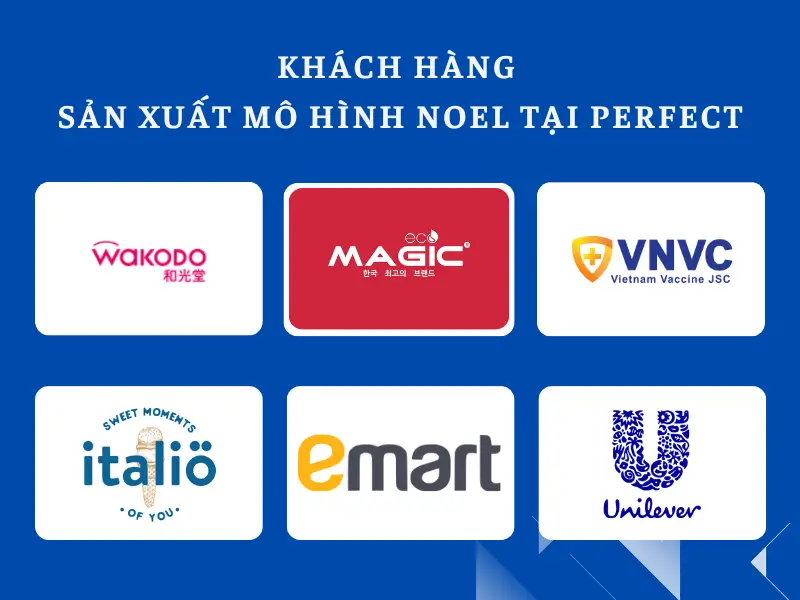 Những khách hàng lớn sản xuất mô hình noel tại Perfect