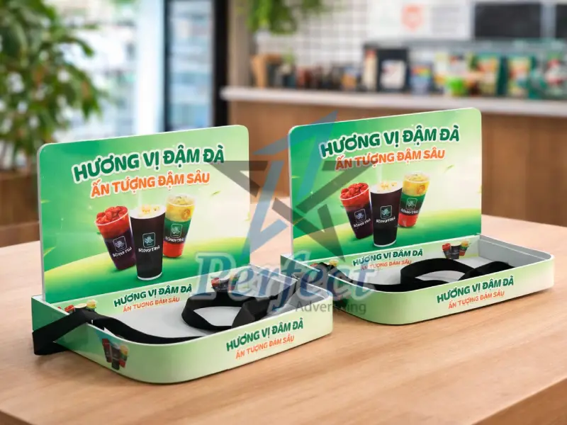 Khay Sampling Quảng Bá Thức Uống Mới Thương Hiệu Bông Trà