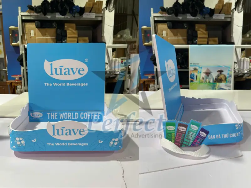 Khay Sampling Bán Hàng Mẫu Coffee Thương Hiệu Luave