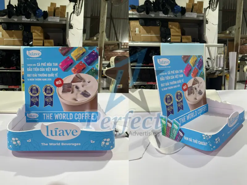 Khay Sampling Bán Hàng Mẫu Coffee Thương Hiệu Luave