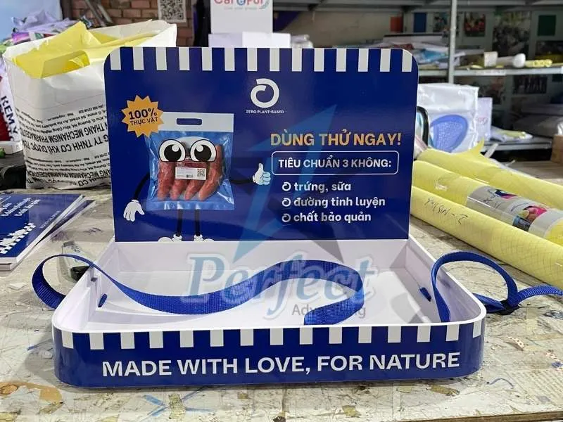 Khay Sampling Quảng Cáo Bánh Mì Thương Hiệu ZERO PLANT – BASED