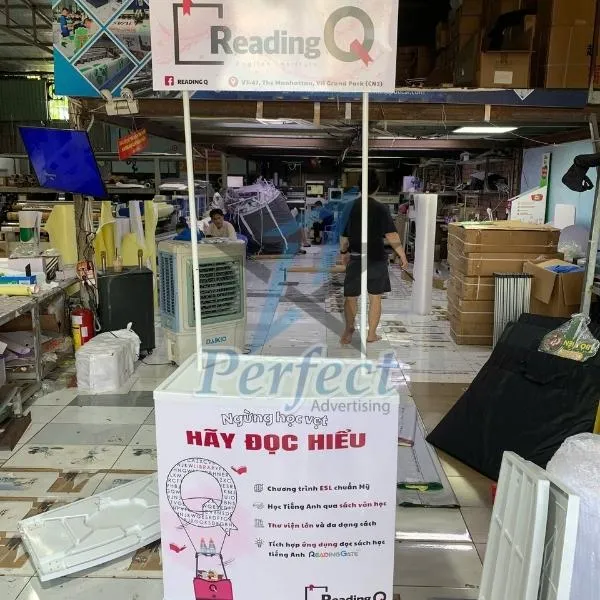 booth sampling di động giới thiệu sách quảng bá văn hóa đọc