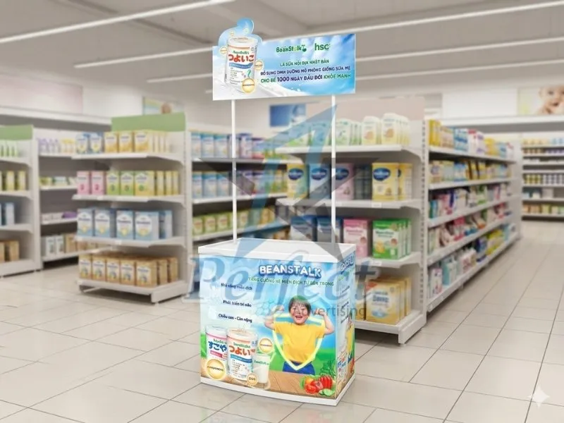 Booth Sampling Nhựa Quảng Bá Sữa Thương Hiệu Beanstalk – HSC