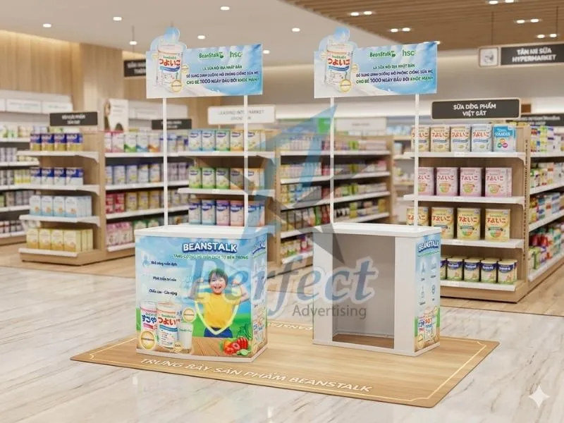 Booth Sampling Nhựa Quảng Bá Sữa Thương Hiệu Beanstalk – HSC