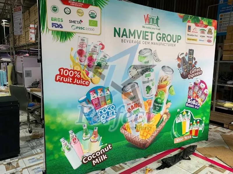 Backdrop Ra Mắt Sản Phẩm Mới Thương Hiệu Vinut Thuộc Namviet Group