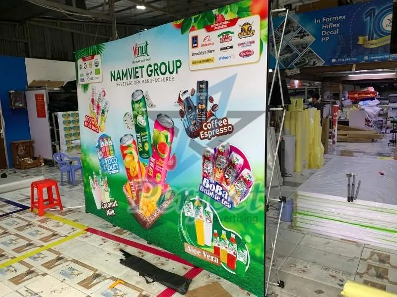 Backdrop Ra Mắt Sản Phẩm Mới Thương Hiệu Vinut Thuộc Namviet Group