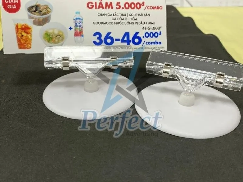 Kẹp Nhựa Đế Tròn Cao 5CM