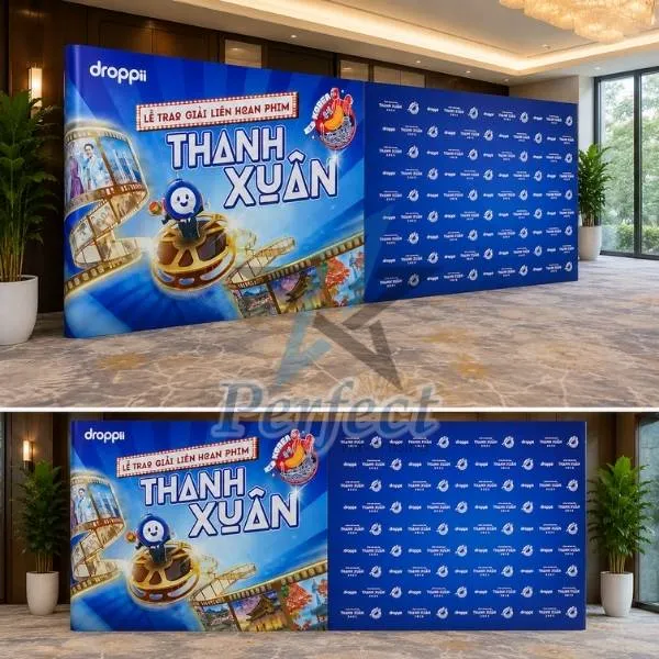 backdrop di động khổ lớn thảm đỏ
