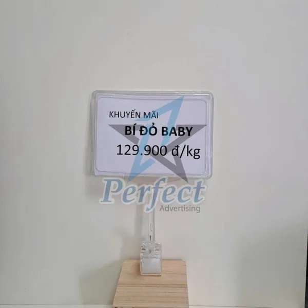 Khung bảng giá A4 trong suốt mica cao cấp