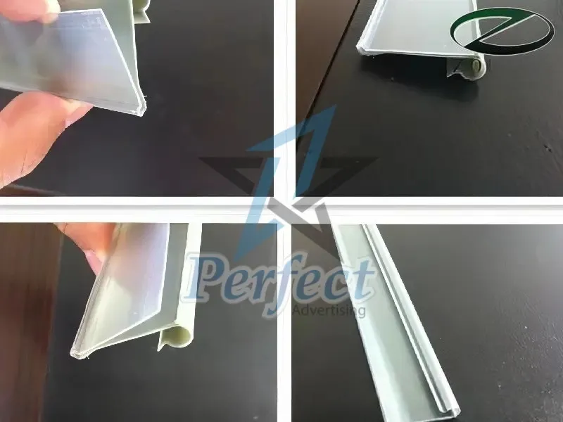 Nẹp Bảng Giá Siêu Thị Chữ P Trắng Sữa