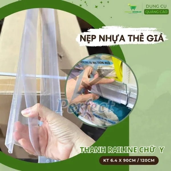 thanh nẹp bảng giá siêu thị chữ Y lắp đặt dễ dàng