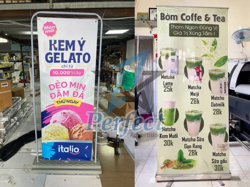 standee giới thiệu sản phẩm mẫu đẹp nổi bật và thu hút khách hàng